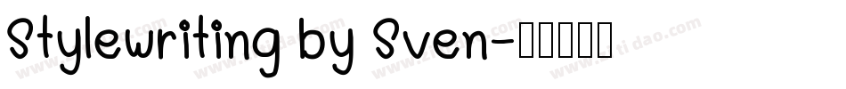Stylewriting by Sven字体转换